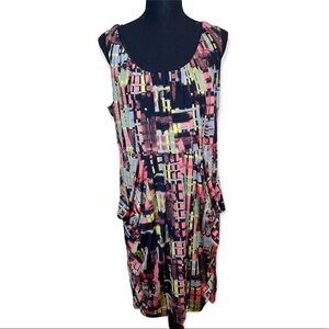 Forever 21 plus geo print pocket dress